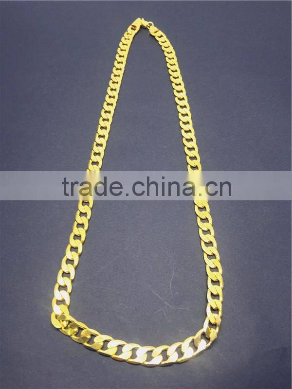 2016 Hot Sale Fashion Jewelry High Quality Gold Plated Chain Necklace