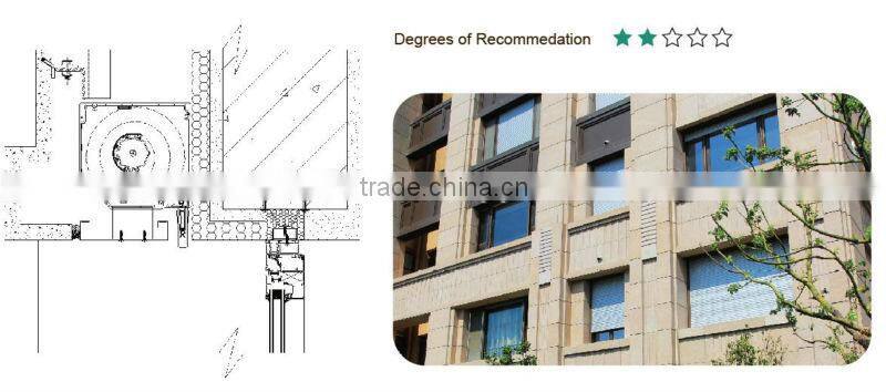 Motorized roller shutter window with aluminum foam slats