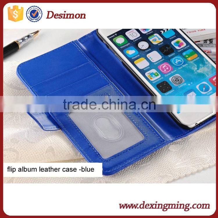 Desimon fashion style wallet PU leahter flip case for huawei mate 8