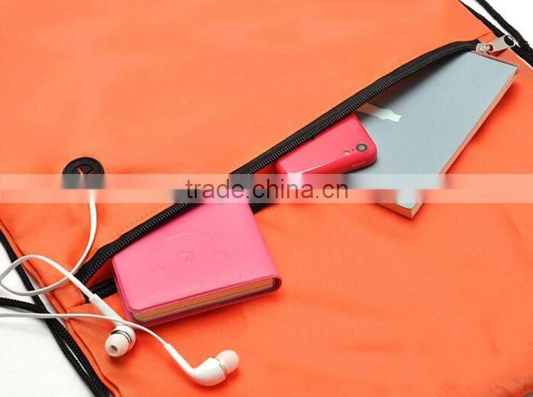 Customized material and printing drawstring backpack bag promotion bag