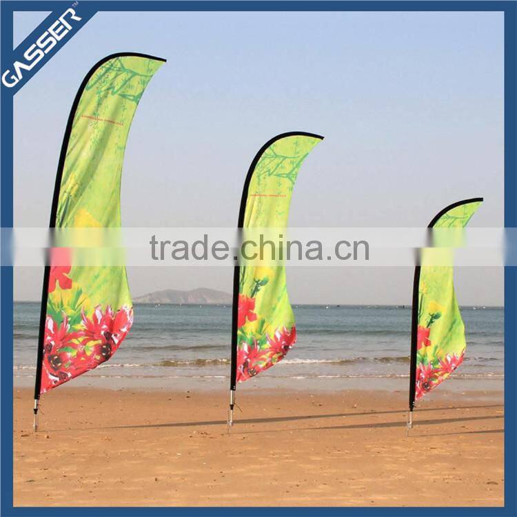 Factory custom trade show banner street banner teardrop flag banner