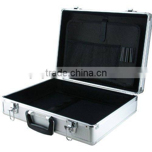 Aluminium Laptop and Test Equipment Silver Flight Case - 450x330x125mm