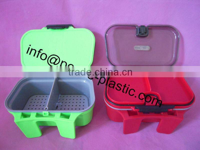 2014 Hot sale manufacturer sale clear plastic two layers fishing tackle box