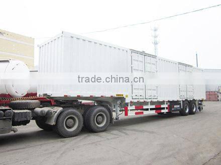 customizable tri-axle stake box semi trailer with side open with side open
