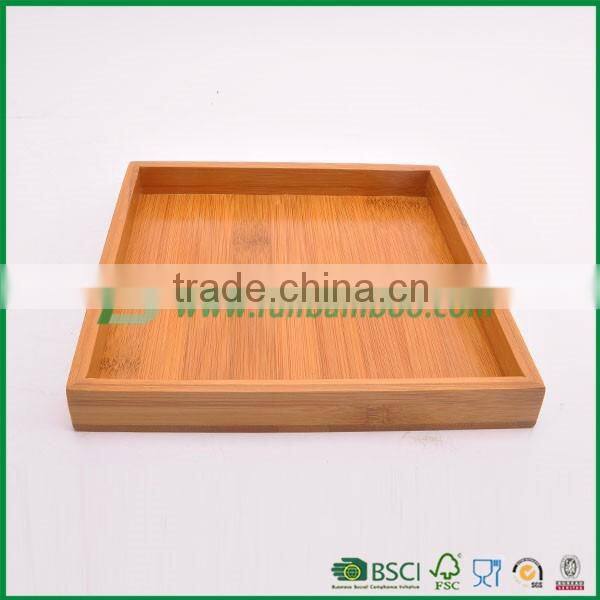 FB1-3083 hot sales square bamboo serving trays gongfu tea tray