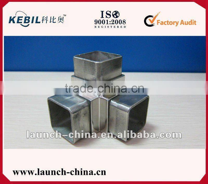 stainless steel 4 way square tube connector 40mm