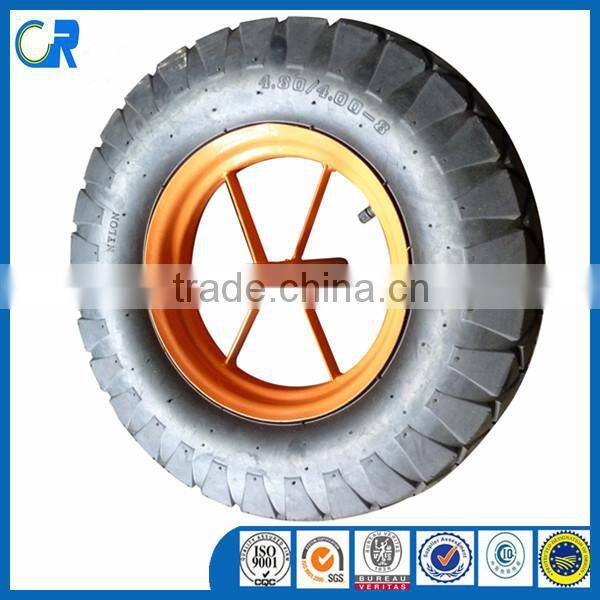 Cheap Inflatable Pneumatic 400-8 Air Rubber Wheel for Wheelbarrow