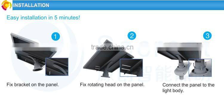 Integration design 12V 15W all in one solar street light housing