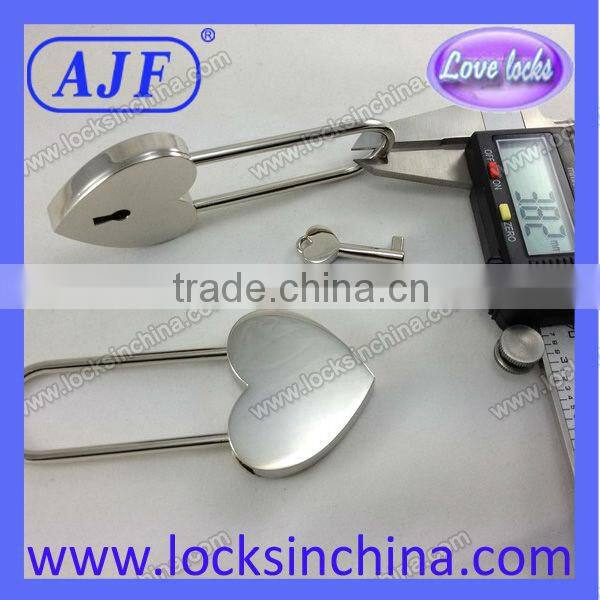 AJF Silver zinc alloy Padlock- Long shackle