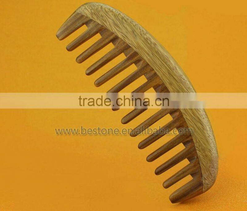Durable Solid Wood Wide Tooth Hair Comb