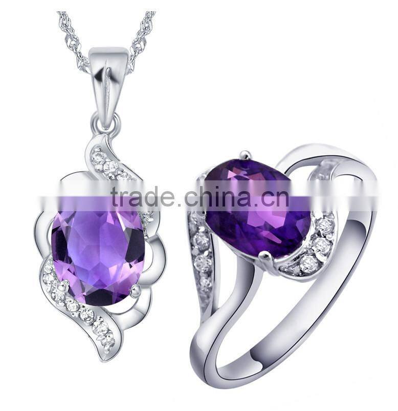 hot sale fashion 925 silver fine silver set 925 sterling silver wedding sets