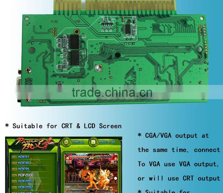 Jamma Arcade Board Pandora's Box 4 cga vga hd 645 in 1 Jamma Multi Game Board Classic Arcade Game Board Pandora Box 4