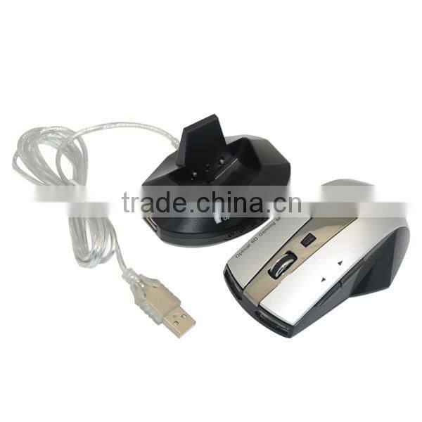 CPI Adjustable 2.4Ghz Wireless Rechargeable Mouse/Rechargeable USB Wireless Mouse with Rechargeable USB Cable for Sale