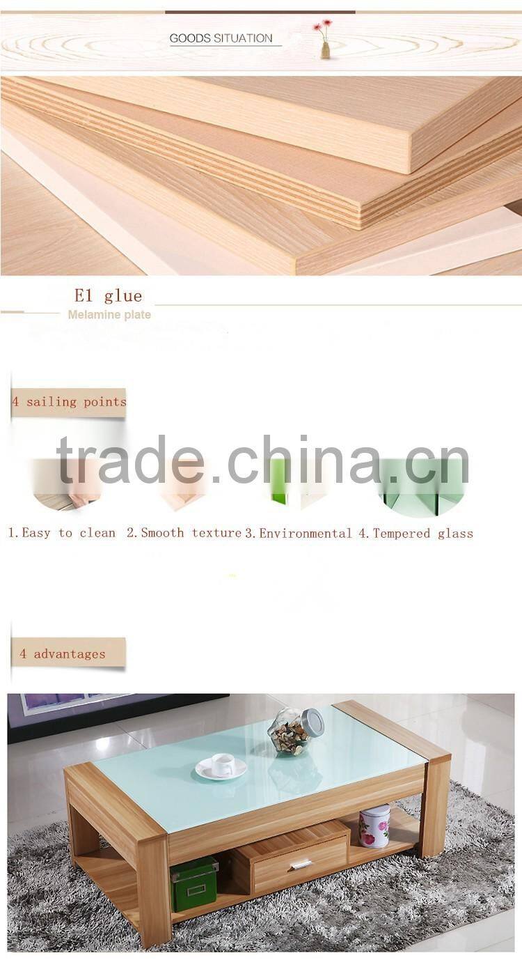 SAIL Factory supply Modern fashion tempered glass coffee table