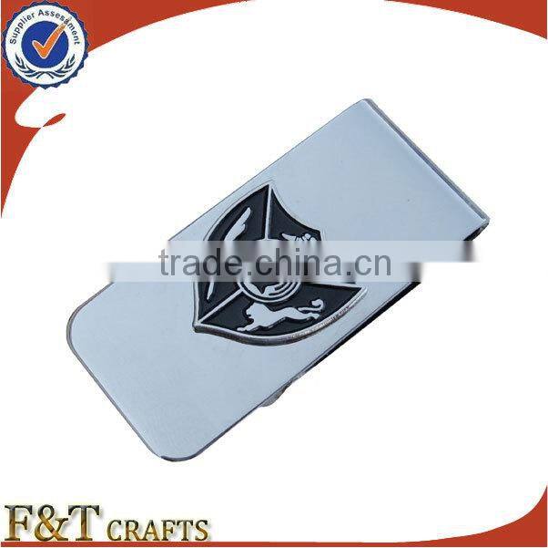 hot sales metal blank stainless steel money clip with laser engraved logo