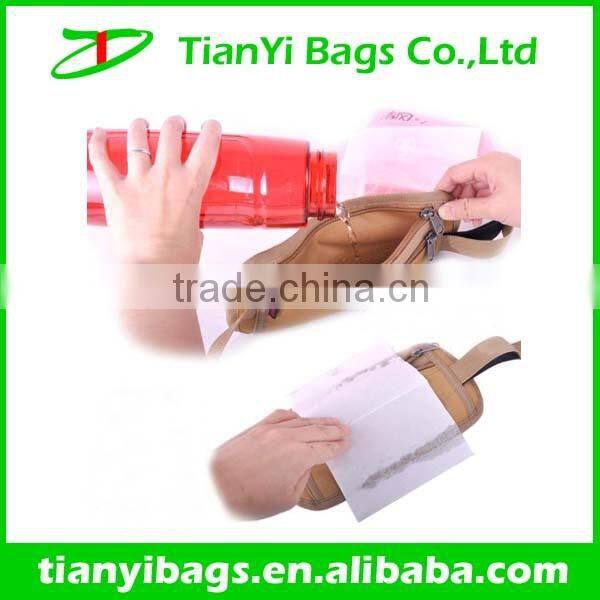 Anti theft waterproof waist wallet bag