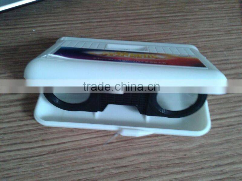 3x25 cassette toy binoculars/kids binoculars toy binoculars plastic binoculars