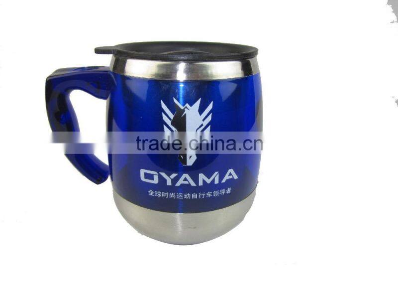 2015 customized eco friendly stainless steel barrel mug