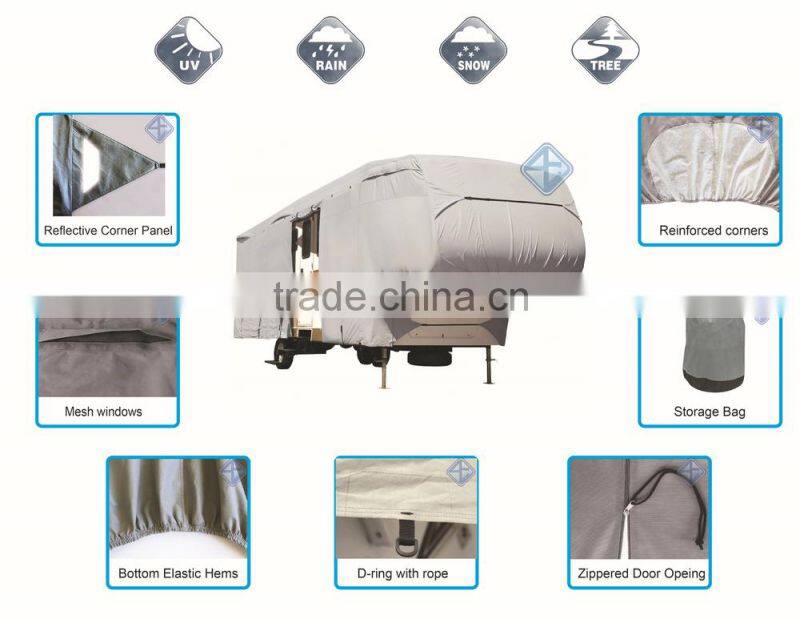 Deluxe 23' - 26' Length 5th Wheel RV Cover