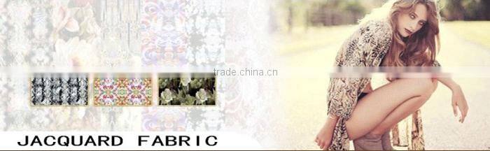 2014/2015 100% Cheap China 75D polyester cotton warp jacquard fabric textile for fashion korean ladies pants shirt