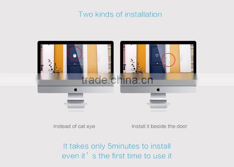2016 New Smart Home Wireless Video Intercom Phone Control IP Door Phone Wifi Doorbell Camera Wireless Door bell