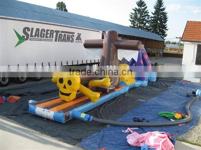 inflatable water pool obstacle course for sports game