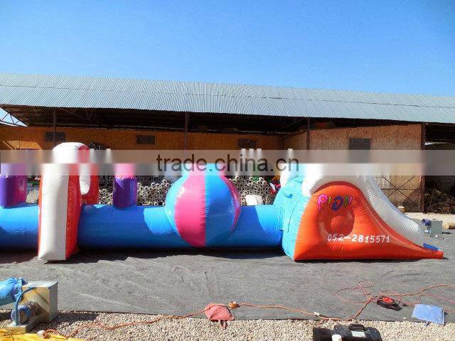 hot sale inflatable water obstacle course equipment for pool
