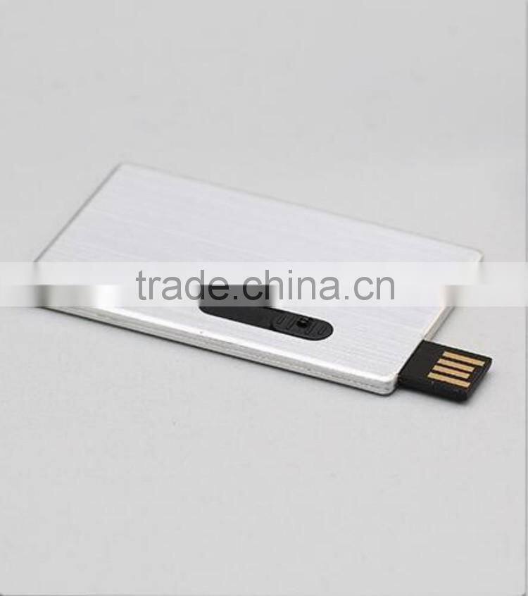 Promotional gift metal credit card usb flash drive