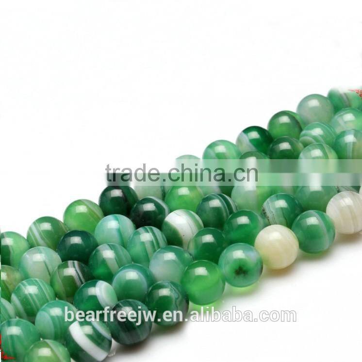 Seven Mixed Color Stripe Agate Natural Gemstone Loose Beads Strand Round Crystal Energy Stone Healing Power for Jewelry Making