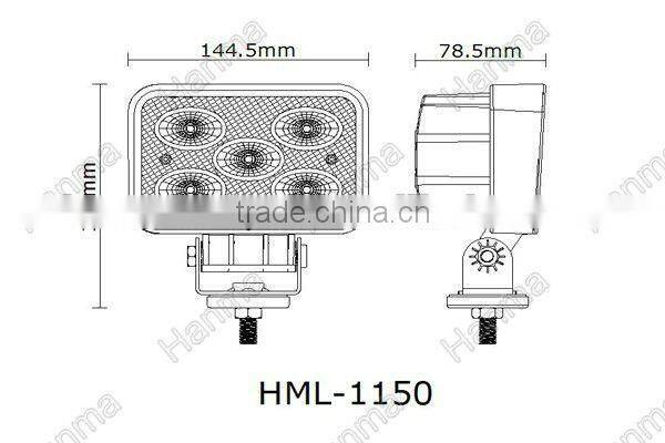 50W CREE LED work lamp for heavy duty machine, 24v led machine work light
