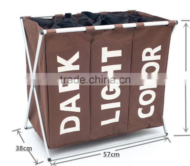 MuJi China wholesale waterproof oxford cloth laundry basket, laundry basket corner basket, dirty basket