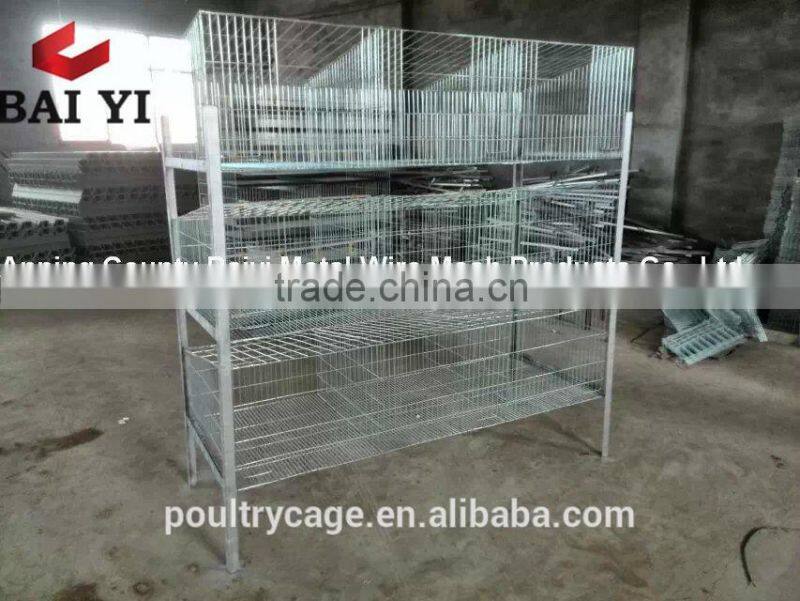 BAIYI Cheap Low Carbon Steel Wire Cage for Rabbit