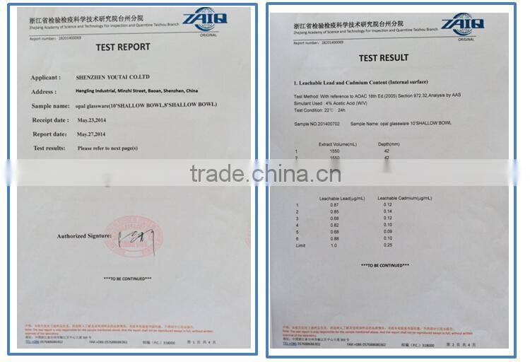 9" Square Flat Plate Heat Resistant Opal Glass Square Series