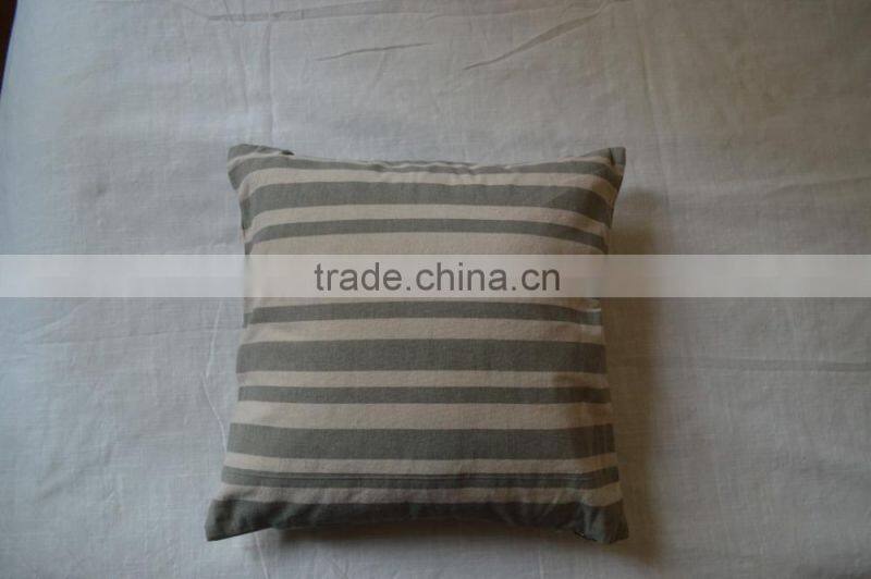 stripe printing Cotton Cushion with PP Filling
