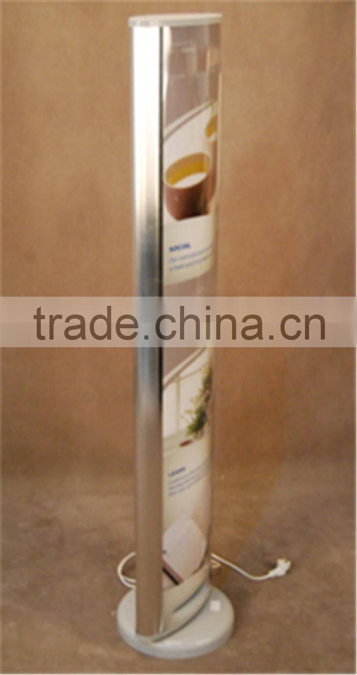 rotating round outdoor light box