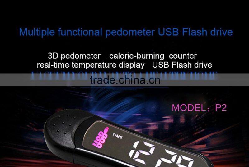 promotional gifts pen flash drive super fashion electronic pedometer LED display.