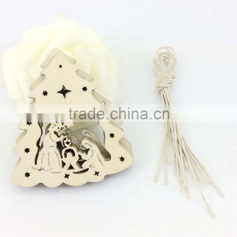 SD-018 hot sale wooden ornaments for christmas