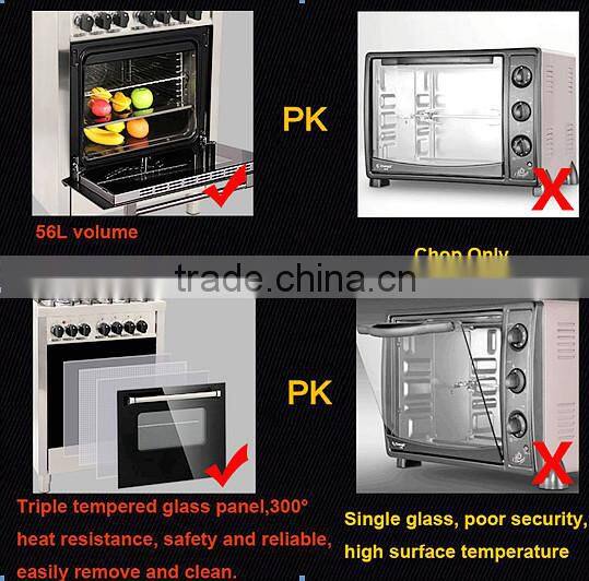 multi gas vs electric oven,10 functions,class A