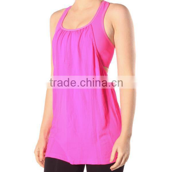 100% cotton loose style gym tank top for women