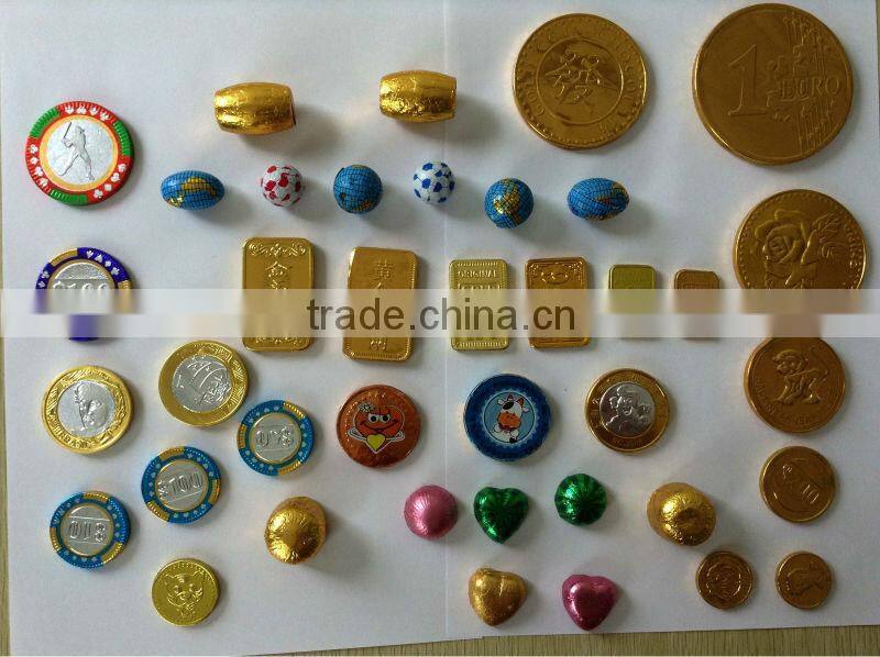 Heart shape chocolate foil wrapping machine made in China