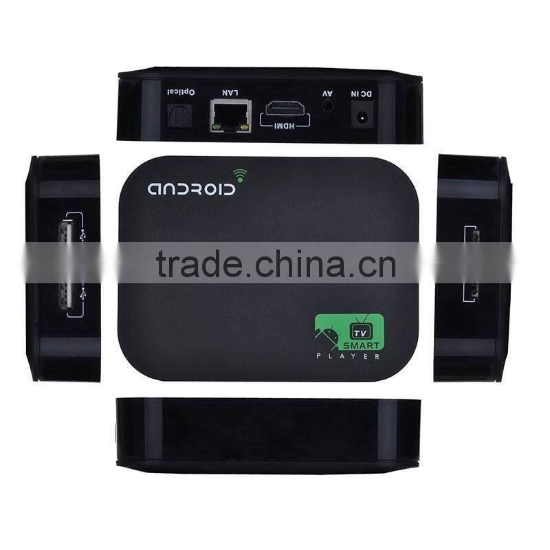 Rockchips 3229 Quad-Core 1.8GHz 1GB RAM 8GB ROM 1080P Media Player Android IPTV Fire TV Box+Air Mouse Keyboard Rc12