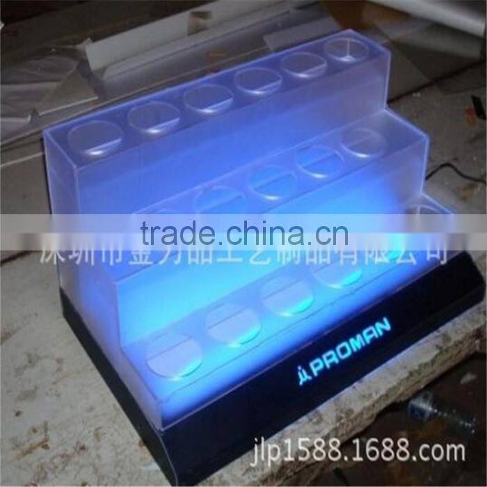Acrylic cosmetic display with LED fashion supermarket