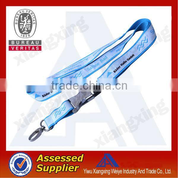 Free sample Polyester heavy elastic fishing lanyard Imprint your logo