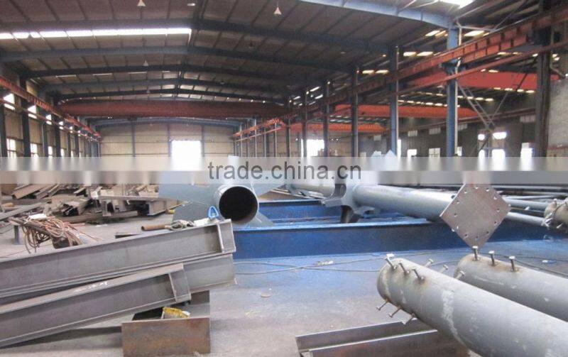 Large Span Prefab Steel Frame Building with Single Ridge Double Slope