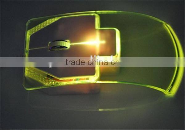high quality Wired USB transparent mouse Lovely gift mouse and game mouse