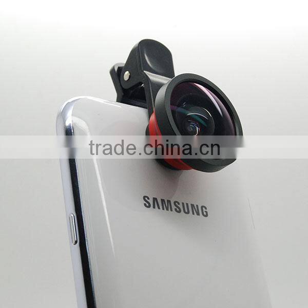 Universal Clip Lens 0.4X super wide angle lens For Mobile Phone / Notebook PC / Ipad Champagne Gold