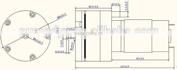 6v/12v electric air pump for Massage device DQB500-A