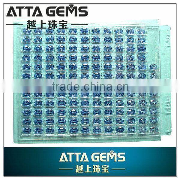 9X7mm Oval Cut Created Sapphire-synthetic corundum