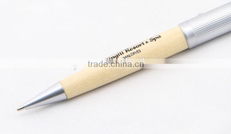 Logo Printed wood ball pen