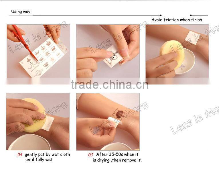 fashion bracelet chain tatoo body jewelry sticker